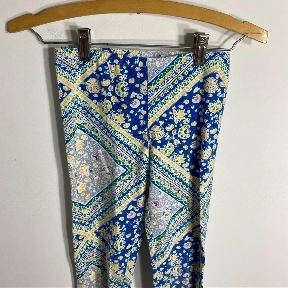 Old Navy Leggings Blue Yellow Large Girls Kids